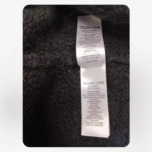 Tahari Black Zip Up Sweater Size Large - Picture 7 of 8